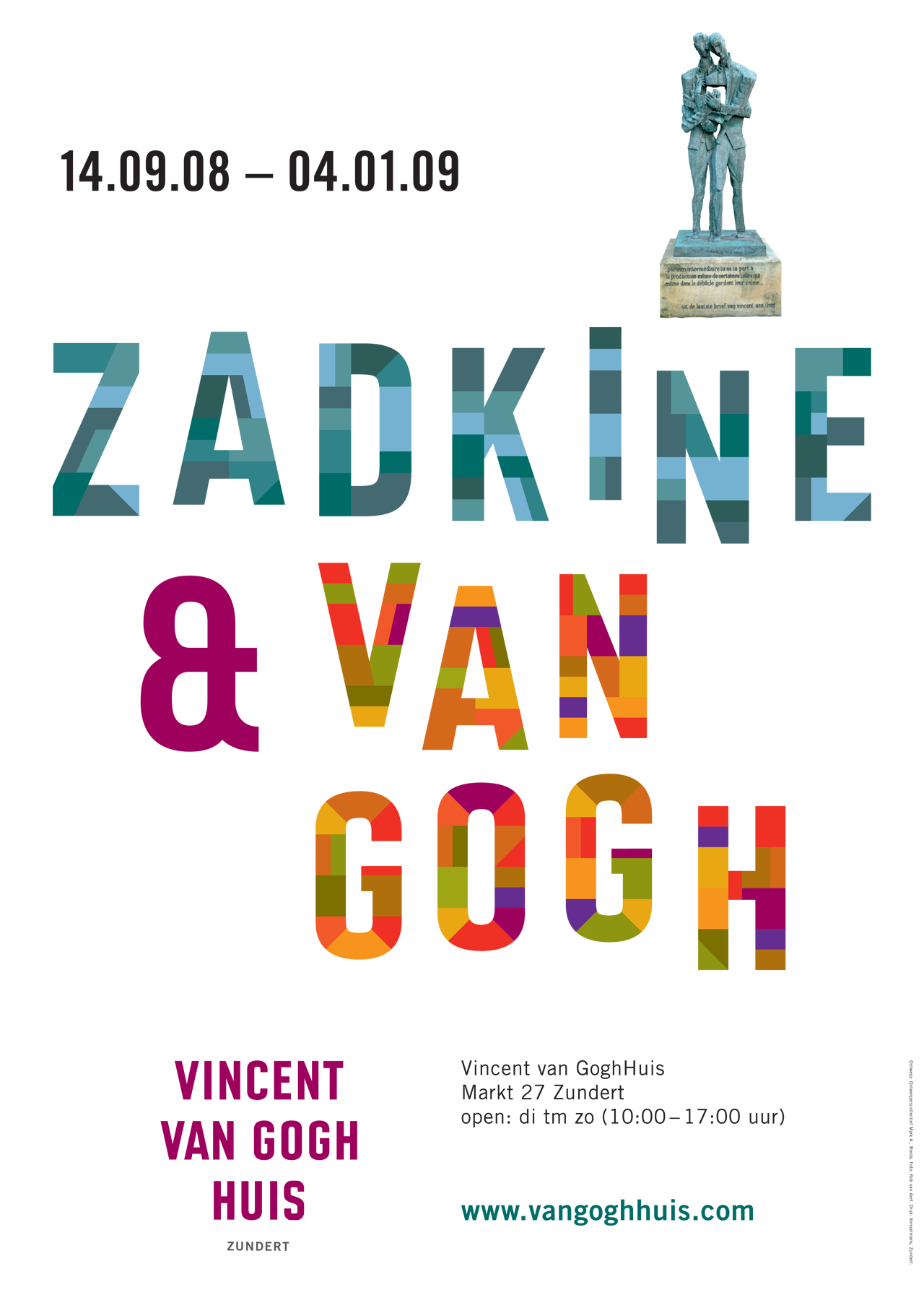 Poster Zadkine & Van Gogh